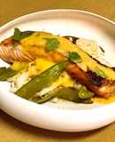 Thai-Style Salmon with Mango and Coconut Sauce