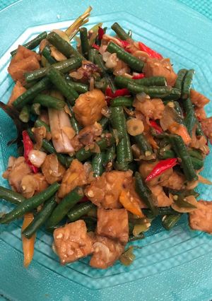 Foto resep Oseng Kacang Panjang Tempe