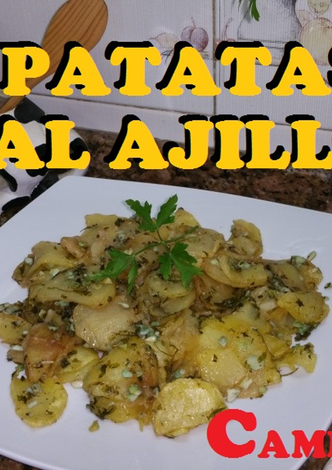 Una foto de Patatas al ajillo