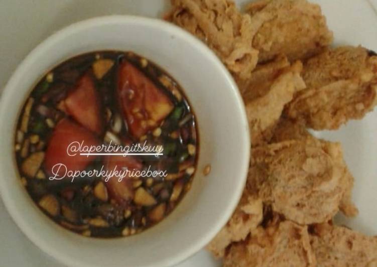 Tahu walik enak cripy sambal kecap /tahu kwalik