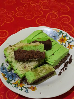 Foto resep Brownis Kukus Coklat Pandan