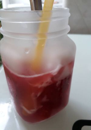 Foto resep Es Kelapa Strowberi