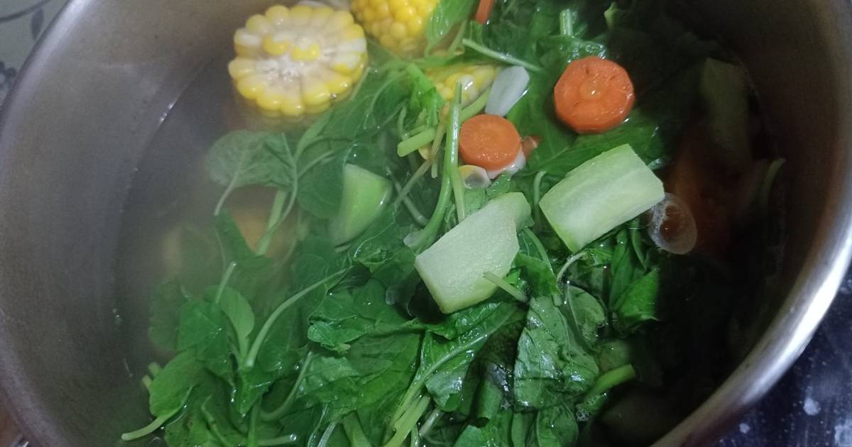 4.484 resep sayur bayam jagung bening enak dan sederhana 