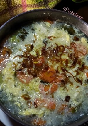 Foto resep Sup Oyong Tahu (tambah Bihun dan Telur)