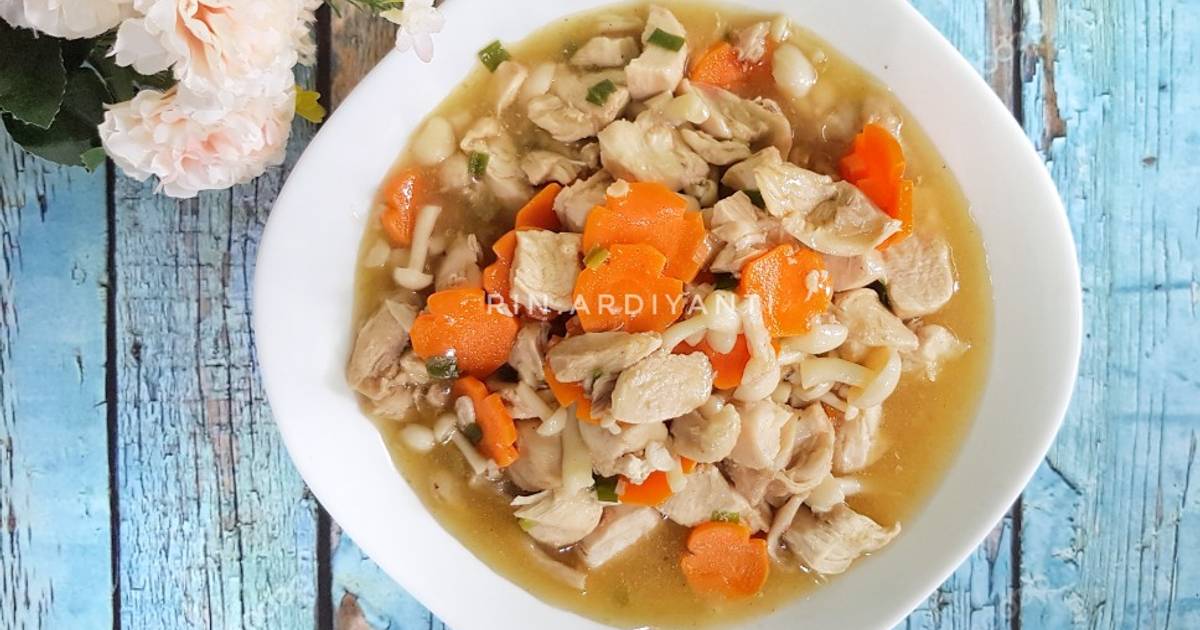 Resep Ayam Cah Jamur Bunapi Ala Resto Oleh Mommy Nadhifa Cookpad