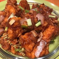 A picture of Gobhi Manchurian.