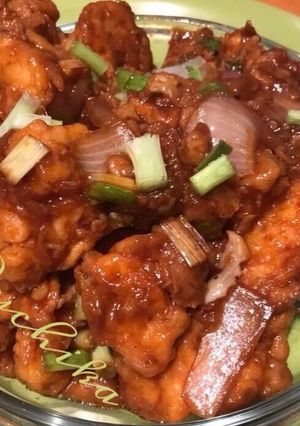 A picture of Gobhi Manchurian.