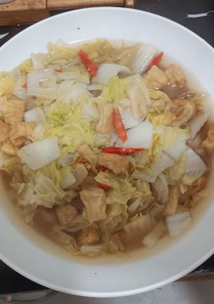 Foto resep Tumis Sawi Putih dan Tahu