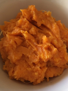 Una foto de Puré de batata