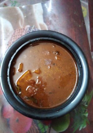 A picture of Pumpkin kulambu.