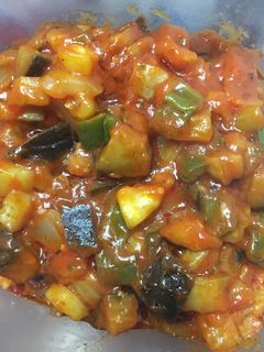 Una foto de Pisto de verduras