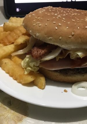 Una foto de Hamburgesas