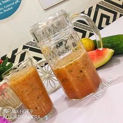 A picture of Cucumber Watermelon orange Smoothie.