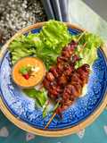 Satay Nướng Kiểu Thái - Sốt Đậu Phộng