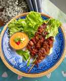 Satay Nướng Kiểu Thái - Sốt Đậu Phộng