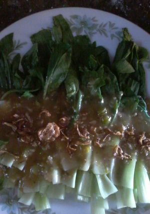 Foto resep Sawi rebus saos tiram