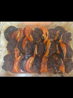 صورة لوصفة صينية كفتة مع الباذنجان والبطاطا 😋🥰