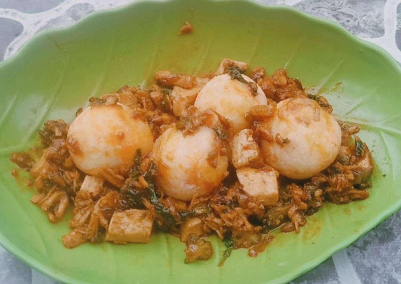 Chicken Tofu Teriyaki with Potato Ball - MPASI 9+