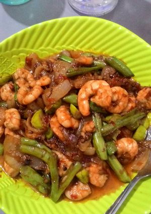 Foto resep Tumis udang buncis petai