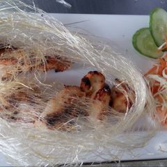 A picture of Reshmi kabab chicken.