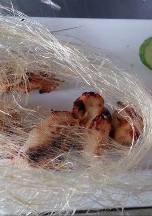 A picture of Reshmi kabab chicken.