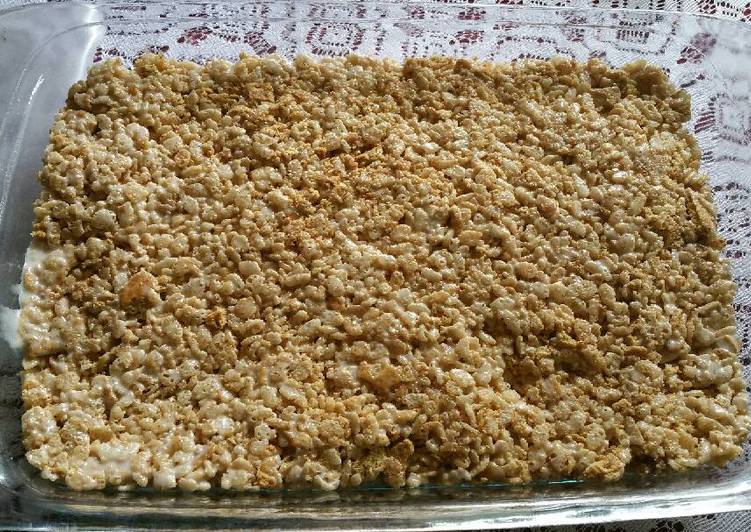 Steps to Prepare Favorite Maple Granola Rice Krispy Treats