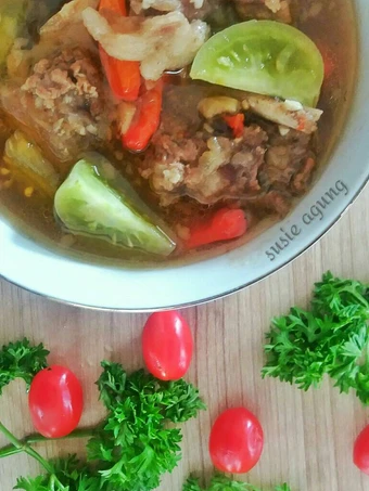 Cara Mudah Membuat Resep Asem-asem iga sapi yang Lezat