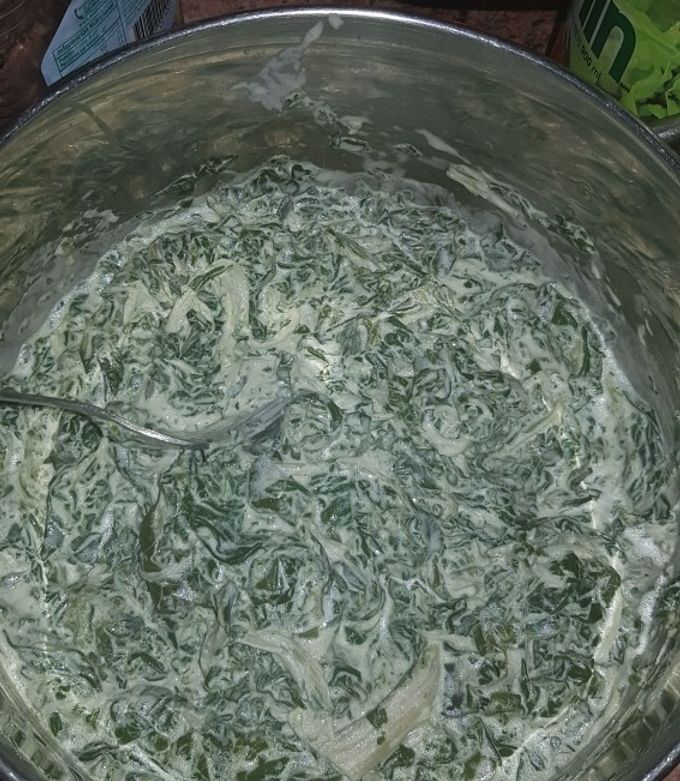 Una foto de Acelga a la crema