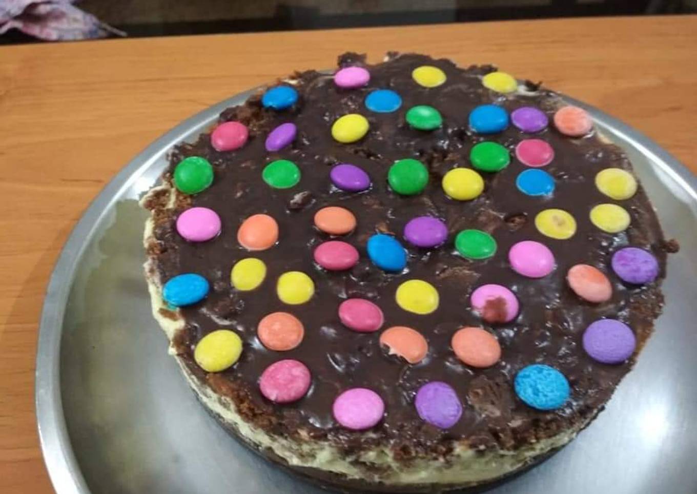 Ice-cream chocolate cake