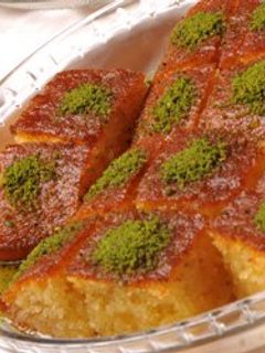 صورة لوصفة عمل بسبوسة مصرية