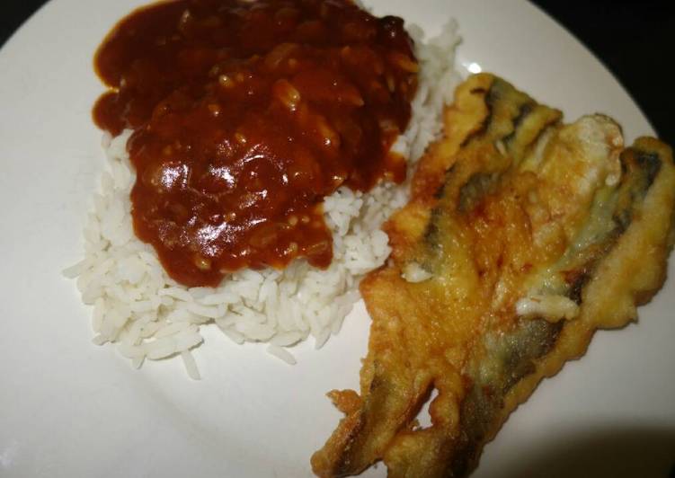 Rice and Fried Fish