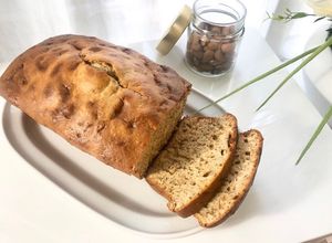Une photo de Cake ultra moelleux à la Danette caramel et amandes
