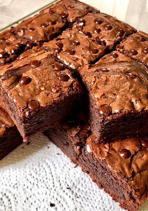 Foto resep Brownies shiny crust (no mixer)