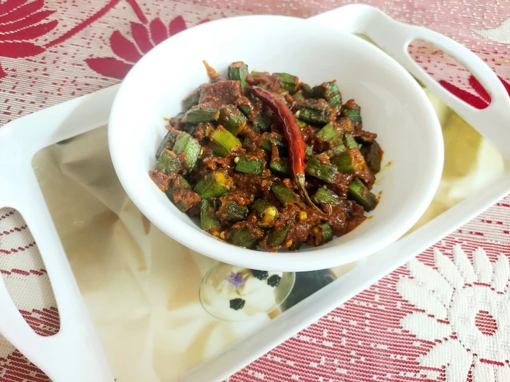 Recipe Achari Bhindi which Delicious