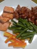 Beef Saikoro dan Salmon BBQ