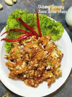 Foto resep Udang Goreng Saos Telur Asin