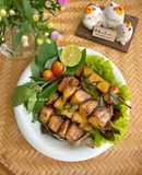 Xiên Tàu Hũ Ky Nướng Lá Mắc Mật Chay