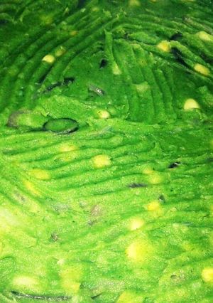 A picture of Pumpkin leaves mukimo.