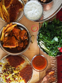 عکسی از دستور ته دیگ ته چین