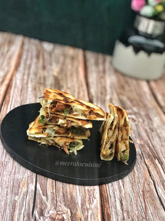 A picture of Chicken Quesadillas.