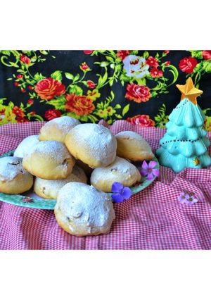 Una foto de Galletas navideñas con fruta abrillantada⭐️