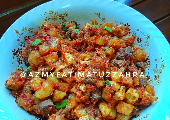 Cara Gampang Menyiapkan Sambal goreng hati sapi Anti Gagal