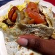 Breakfast tortilla wrap