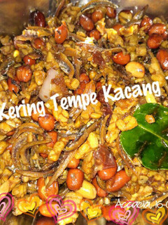 Foto resep Kering tempe kacang ikan teri