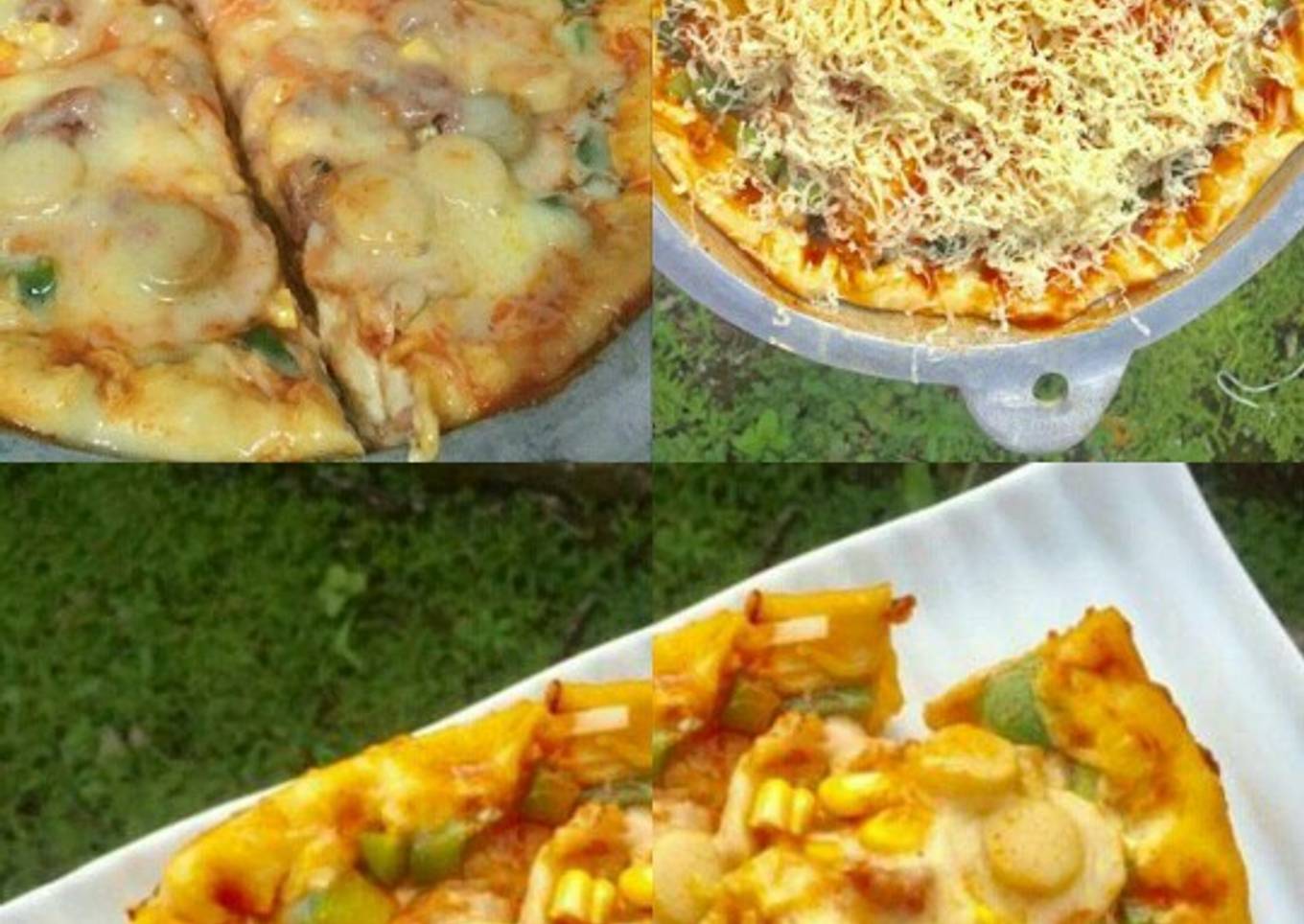 Pizza teflon / oven no telur lembut