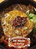 Bibimbap Korean stone pot mixed veggies over rice 韩式石锅饭