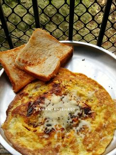 A picture of Cheese masala omelette.