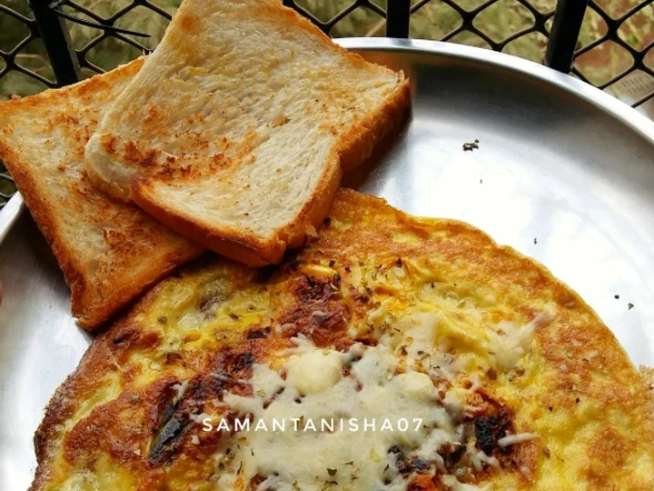 Recipe Cheese masala omelette the Delicious Really delicious