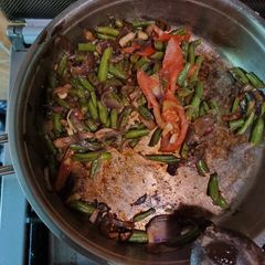A picture of Green beans sauté.