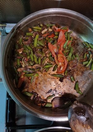 A picture of Green beans sauté.